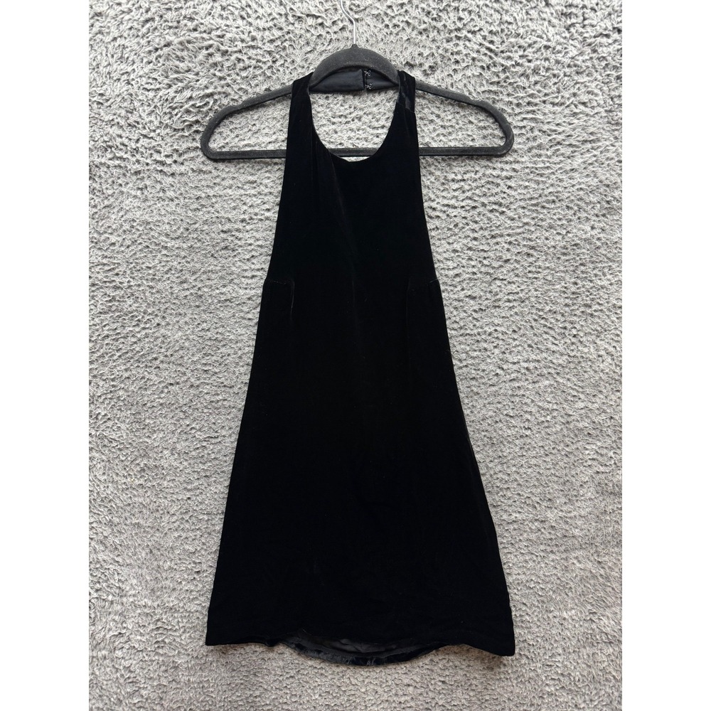 Reformation Black Velvet Mini Dress - Picture 1 of 9